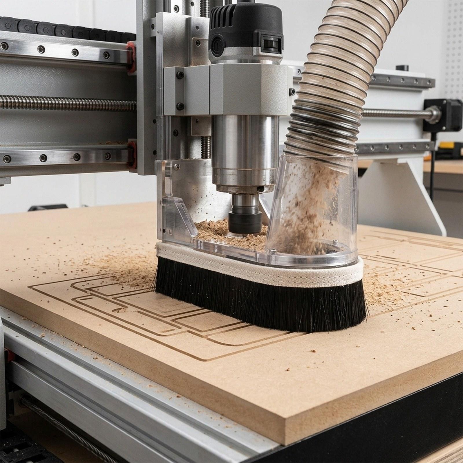 Dust Shoe Cnc - CNC Vacuum Brush Replace for Router